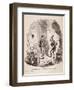 Nicholas Instructs Smike in Art of Acting-Hablot Knight Browne-Framed Giclee Print