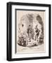 Nicholas Instructs Smike in Art of Acting-Hablot Knight Browne-Framed Giclee Print