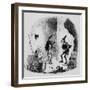 Nicholas Instructs Smike in the Art of Acting, Illustration from `Nicholas Nickleby'-Hablot Knight Browne-Framed Giclee Print