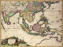 General Map Extending from India and Ceylon to Northwestern Australia by Way of Southern Japan-Nicholas Jansz Visscher-Laminated Giclee Print