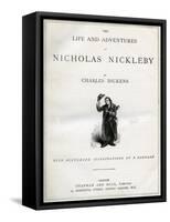 Nicholas Nickleby by Charles Dickens-Frederick Barnard-Framed Stretched Canvas
