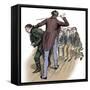 'Nicholas Nickleby' by Charles Dickens-Harold Copping-Framed Stretched Canvas