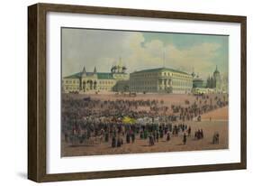 Nicholas Palace in the Moscow Kremlin (From a Panoramic View of Moscow in 10 Part), Ca 1848-Philippe Benoist-Framed Giclee Print