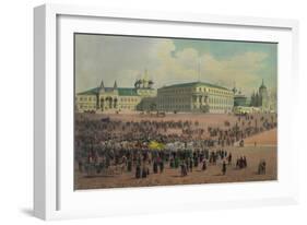 Nicholas Palace in the Moscow Kremlin (From a Panoramic View of Moscow in 10 Part), Ca 1848-Philippe Benoist-Framed Giclee Print