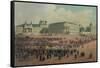 Nicholas Palace in the Moscow Kremlin (From a Panoramic View of Moscow in 10 Part), Ca 1848-Philippe Benoist-Framed Stretched Canvas