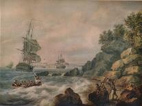 H.M.S. 'Lively' Capturing the Spanish Frigate 'Clara' Off Cape St. Mary, C.1806-Nicholas Pocock-Framed Giclee Print