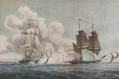 H.M.S. 'Lively' Capturing the Spanish Frigate 'Clara' Off Cape St. Mary, C.1806-Nicholas Pocock-Giclee Print