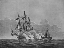 H.M.S. 'Lively' Capturing the Spanish Frigate 'Clara' Off Cape St. Mary, C.1806-Nicholas Pocock-Framed Giclee Print