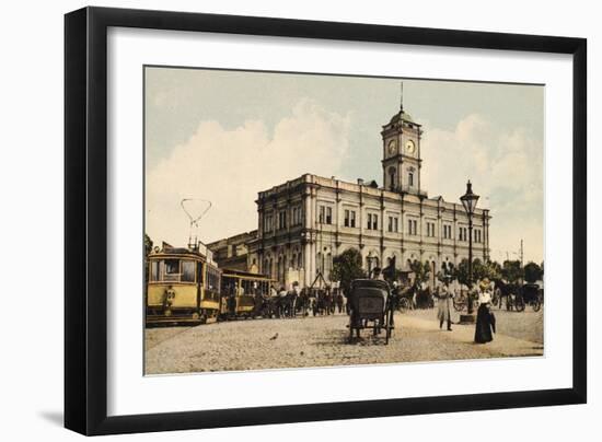 Nicholas Railway Station, Kalanchyovskaya Square, Moscow, Russia, C1904-C1905-null-Framed Giclee Print