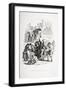 Nicholas Starts for Yorkshire, Illustration from 'Nicholas Nickleby' by Charles Dickens (1812-70)…-Hablot Knight Browne-Framed Giclee Print