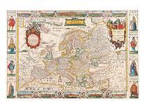 Antique Map, Nova Europa, 1652-Nicholas Visscher-Art Print