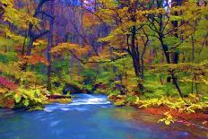 Autumn Color of Oirase River, Japan-NicholasHan-Photographic Print