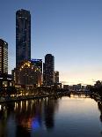 City Centre and Yarra River at Dusk, Melbourne, Victoria, Australia, Pacific-Nick Servian-Photographic Print