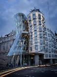 Dancing House (Fred and Ginger Building), by Frank Gehry, at Dusk, Prague, Czech Republic-Nick Servian-Photographic Print