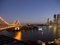 Story Bridge, Kangaroo Point, Brisbane River and City Centre at Night, Brisbane, Queensland, Austra-Nick Servian-Photographic Print