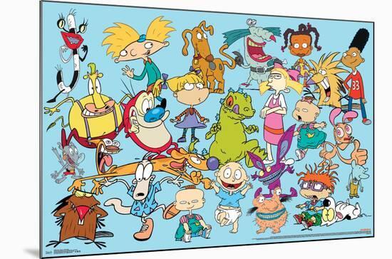 Nick Toons- Characters Collection-null-Mounted Poster
