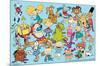 Nick Toons- Characters Collection-null-Mounted Poster