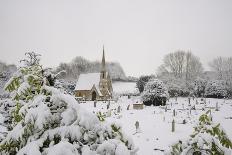 Box Cemetery Chapel after Heavy Snow, Box, Wiltshire, England, United Kingdom, Europe-Nick Upton-Photographic Print