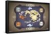 Nickelodeon Avatar: The Last Airbender - Map-Trends International-Framed Poster