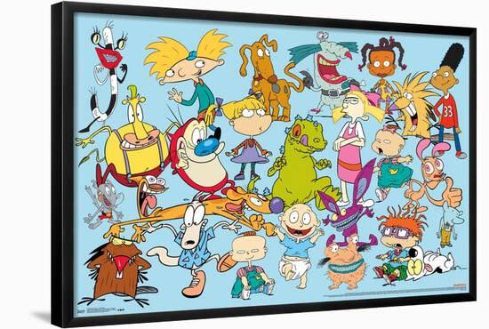 Nickelodeon Characters-Trends International-Framed Poster