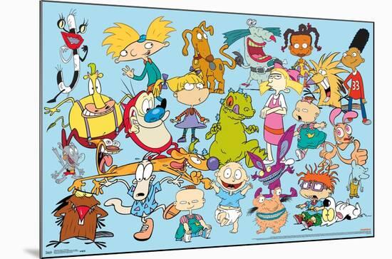 Nickelodeon Characters-Trends International-Mounted Poster