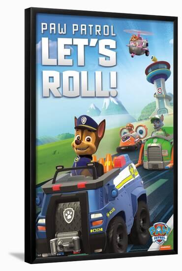 Nickelodeon Paw Patrol - Let's Roll-Trends International-Framed Poster