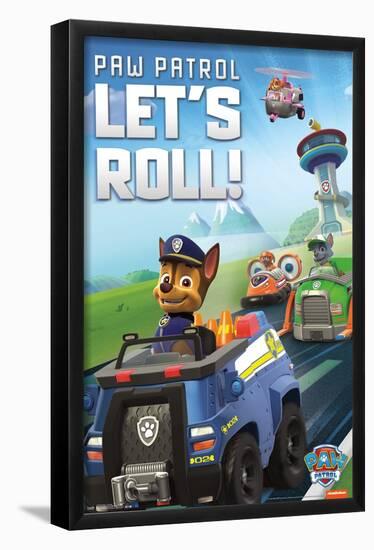 Nickelodeon Paw Patrol - Let's Roll-Trends International-Framed Poster