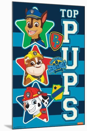 Nickelodeon Paw Patrol - Top Pups-Trends International-Mounted Poster