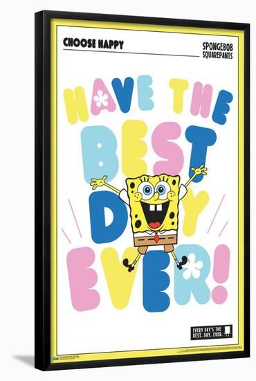 Nickelodeon Spongebob - Choose Happy-Trends International-Framed Poster