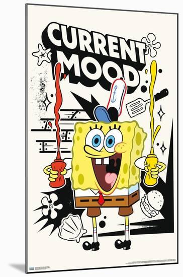 Nickelodeon Spongebob - Current Mood-Trends International-Mounted Poster