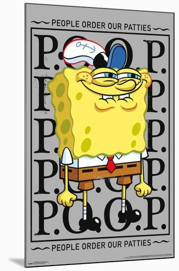 Nickelodeon Spongebob - P.O.O.P.-Trends International-Mounted Poster