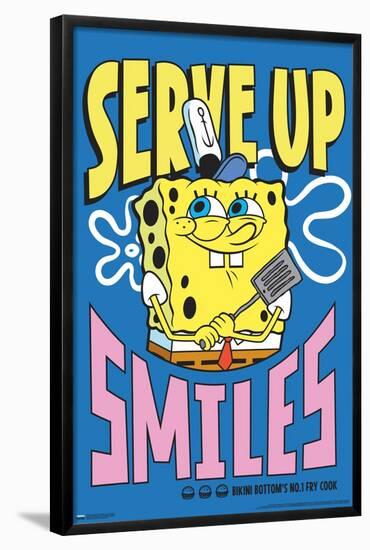 Nickelodeon Spongebob - Serve Up Smiles-Trends International-Framed Poster