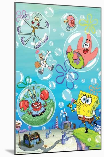 Nickelodeon Spongebob Squarepants - Bubbles-Trends International-Mounted Poster