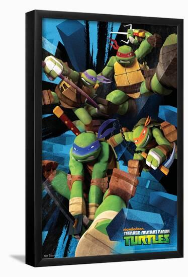 Nickelodeon Teenage Mutant Ninja Turtles - Attack-Trends International-Framed Poster