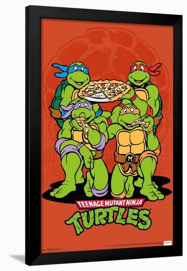 Nickelodeon Teenage Mutant Ninja Turtles - Pizza-Trends International-Framed Poster