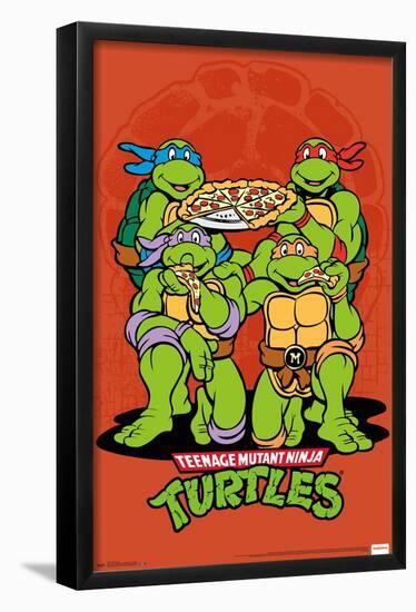 Nickelodeon Teenage Mutant Ninja Turtles - Pizza-Trends International-Framed Poster