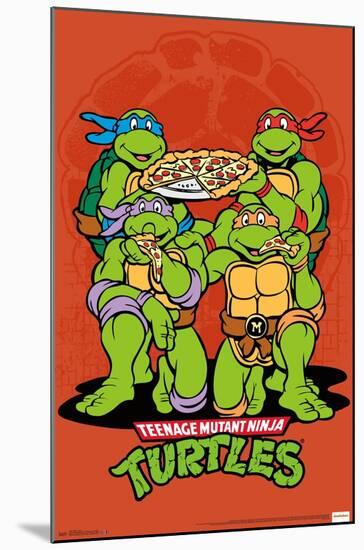 Nickelodeon Teenage Mutant Ninja Turtles - Pizza-Trends International-Mounted Poster