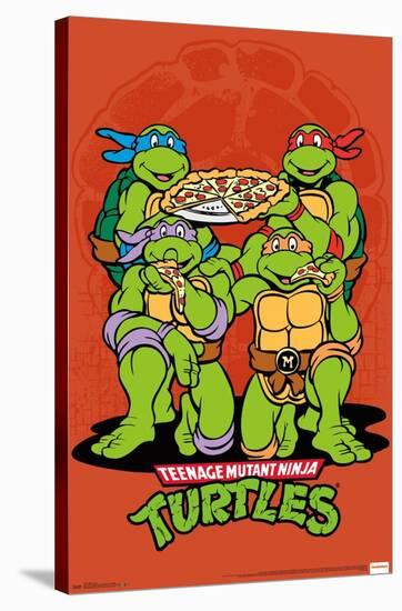 Nickelodeon Teenage Mutant Ninja Turtles - Pizza-Trends International-Stretched Canvas