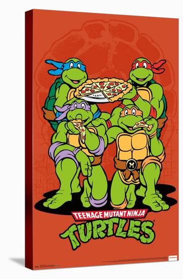 Nickelodeon Teenage Mutant Ninja Turtles - Pizza-Trends International-Stretched Canvas