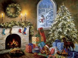 affordable christmas scenes posters