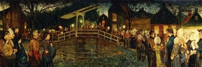 Ruhleben Prisoners Lining Up for Bacon Ration at Christmas-Nico Jungmann-Art Print