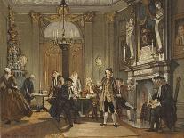 Evening Meeting, Netherlands, Mid 18th Century-Nico Steffelaar-Framed Giclee Print