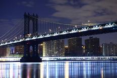 Brooklyn Bridge. New York. United States-Nico Vash-Framed Stretched Canvas