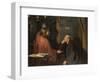 Nicodemus and Christ-Fritz von Uhde-Framed Giclee Print