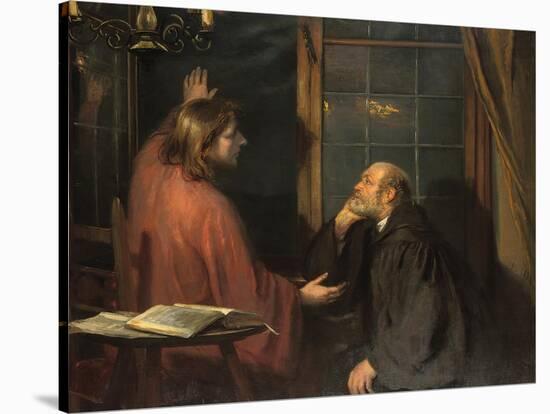 Nicodemus and Christ-Fritz von Uhde-Stretched Canvas