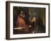 Nicodemus and Christ-Fritz von Uhde-Framed Giclee Print