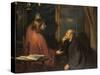 Nicodemus and Christ-Fritz von Uhde-Stretched Canvas