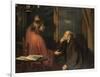 Nicodemus and Christ-Fritz von Uhde-Framed Giclee Print