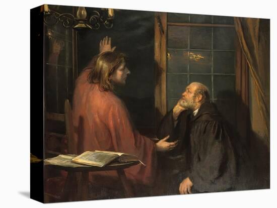 Nicodemus and Christ-Fritz von Uhde-Stretched Canvas