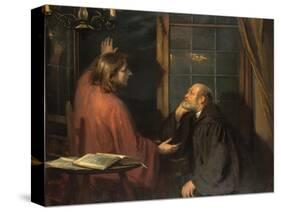 Nicodemus and Christ-Fritz von Uhde-Stretched Canvas